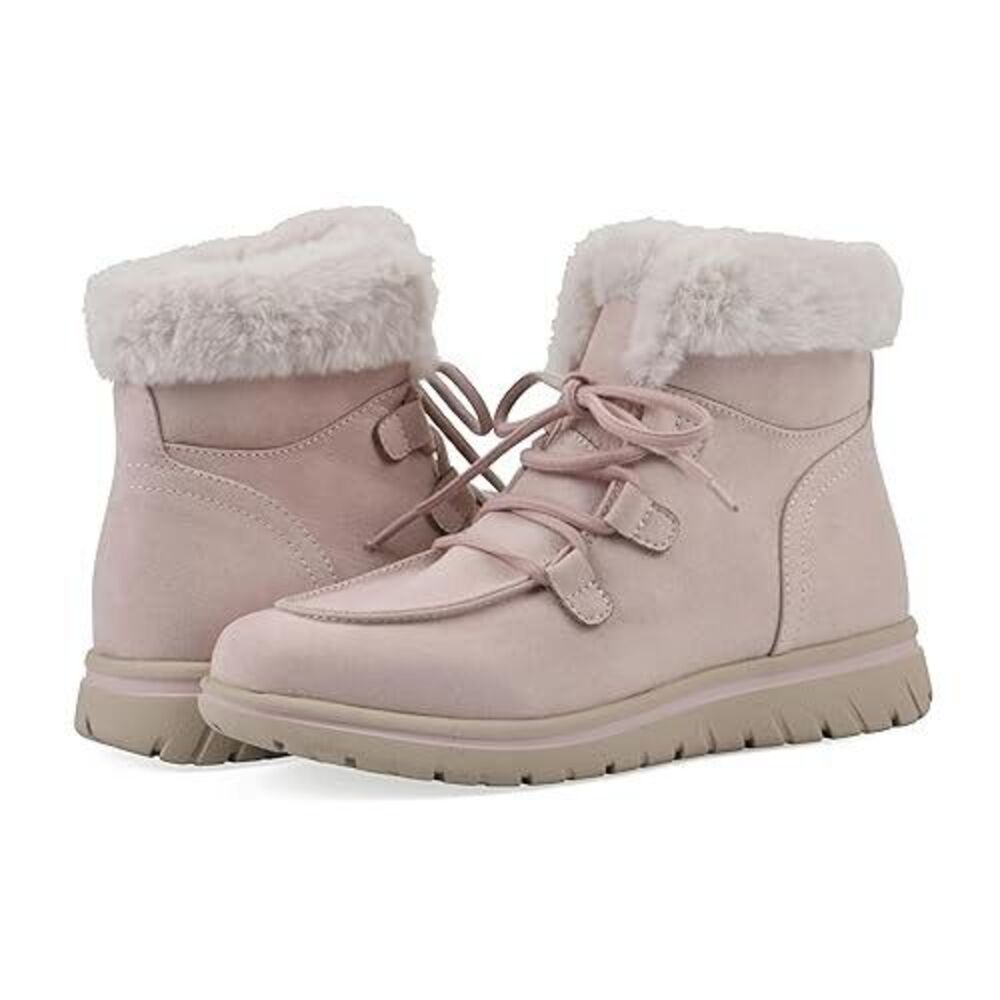 Cliffs by White Mountain Winter White Women's Harrison Lace-Up Booties Size 7.5